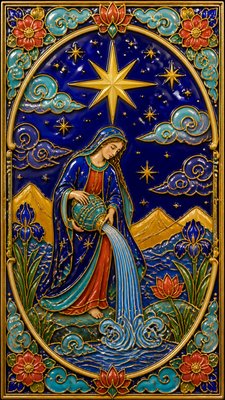 Enamel Cloisonné Jewelry Design tarot card example