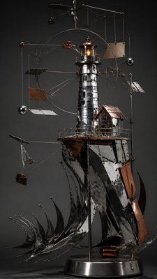 Kinetic Sculpture Art Style poster example