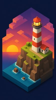 Isometric Icon Design poster example