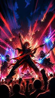 Shonen Action Anime Art Style flyer example