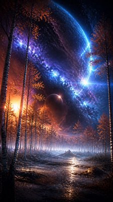 Space Opera Sci-Fi Art wall art print example