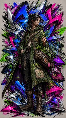 Wildstyle Graffiti Street Art Style character design example