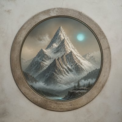 Magical Realism Art Style logo concept example