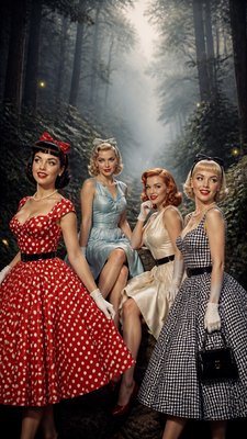 Vintage 50s Fashion Style book cover example