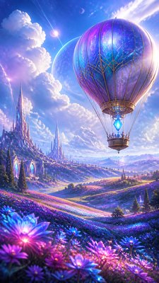 Sci-Fi Fantasy Art greeting card example
