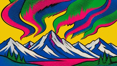 Pop Art Portrait Style banner example