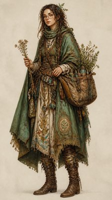 Bohemian Jewelry Design character design example
