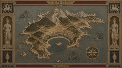 Neoclassicism Art Style fantasy map example
