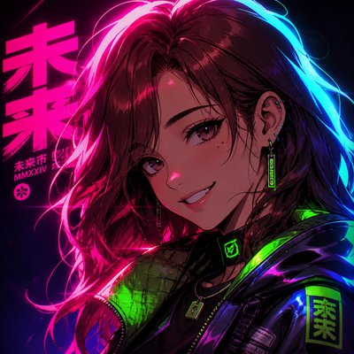 Cyberpunk Neon Anime Art Style profile picture