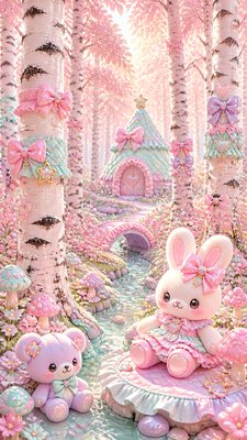 Kawaii Fashion Style wall art print example