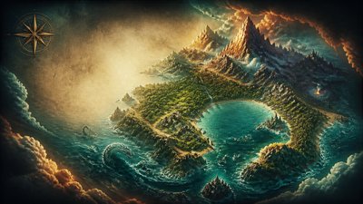 Movie Poster Design fantasy map example