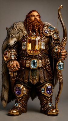 Cocktail Ring Era Jewelry Style tabletop character portrait example