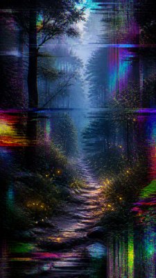 Glitch Art Style book cover example