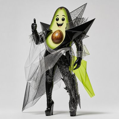 Avant-Garde Fashion Design sticker example