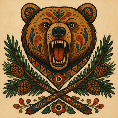 Folk Art Style t-shirt design example