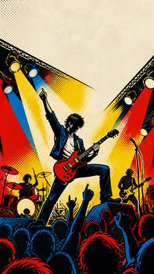 Comic Book Pop Art Style flyer example