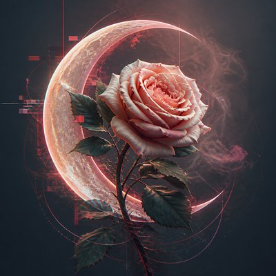 Contemporary Digital Landscape Art Style tattoo design example