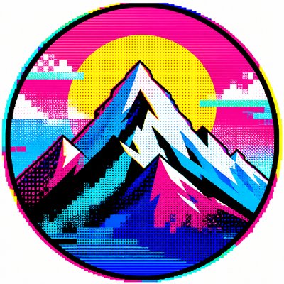 Digital Pop Art Style logo concept example