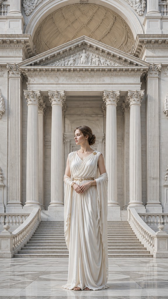 full-length portrait of an elegant figure — Neoclassical Architecture