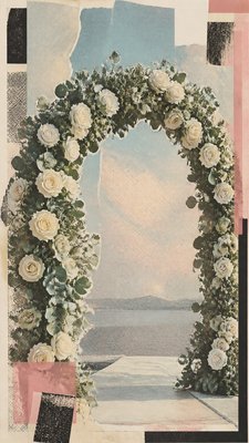 Appropriation Art Style wedding invitation example