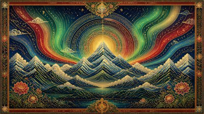 Buddhist Religious Art banner example