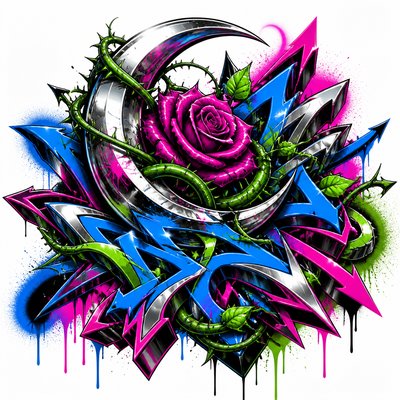 Wildstyle Graffiti Street Art Style tattoo design