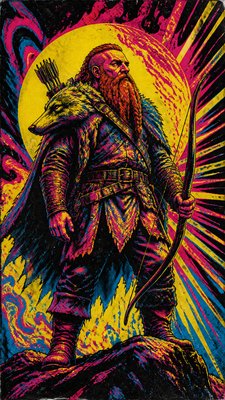 Concert Poster Design tabletop character portrait example