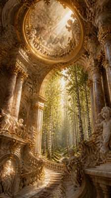 Baroque Architecture wall art print example