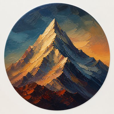 Oil Portrait Art Style logo concept example