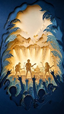 Paper Cut Art Style flyer example