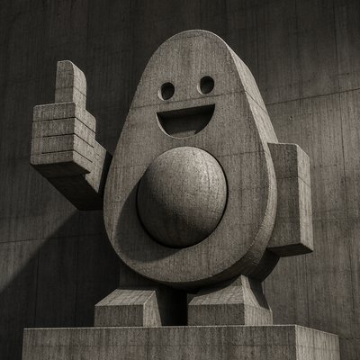 Brutalist Architecture Art sticker example