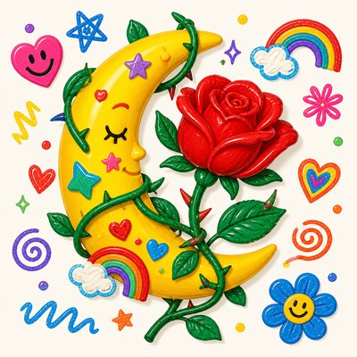 Kidcore Aesthetic tattoo design example