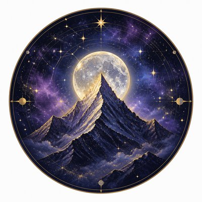 Celestial Aesthetic logo concept example