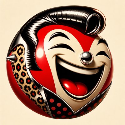 Rockabilly Aesthetic Twitch emote example