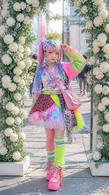 Harajuku Fashion Style wedding invitation example