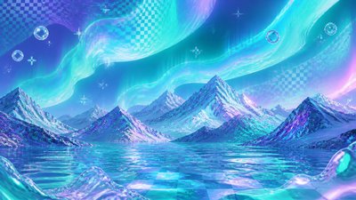 Seapunk Aesthetic banner example