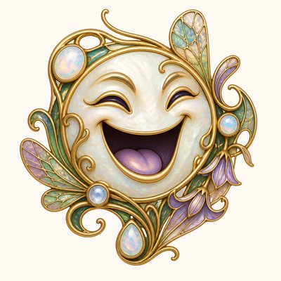 Art Nouveau Jewelry Design Twitch emote example
