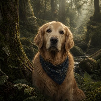 Forestcore Aesthetic pet portrait example