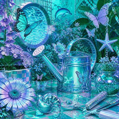 Seapunk Aesthetic coloring page example