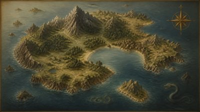 Classical Realist Figurative Art Style fantasy map example