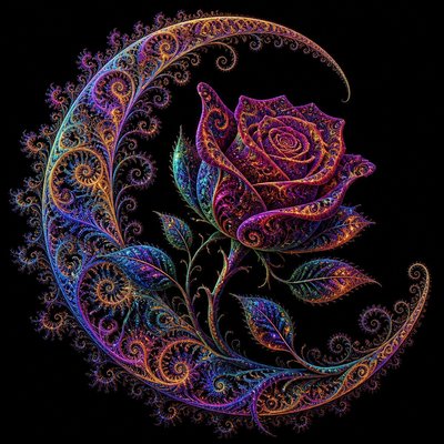 Fractal Abstract Art Style tattoo design example