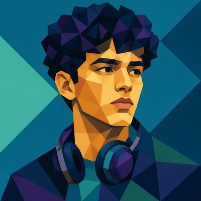 Geometric Abstract Art Style Discord profile picture example