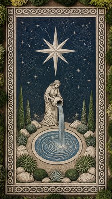 Aerial Drone Photography Style tarot card example