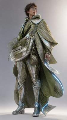 Futuristic Architecture Art character design example