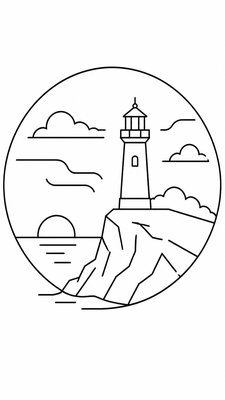 Line Art Icon Design poster example