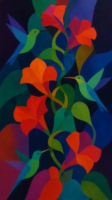 Color Field Abstract Art Style phone case design example