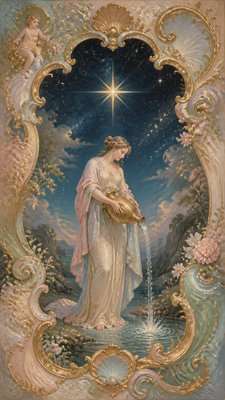 Rococo Classical Art Style tarot card example