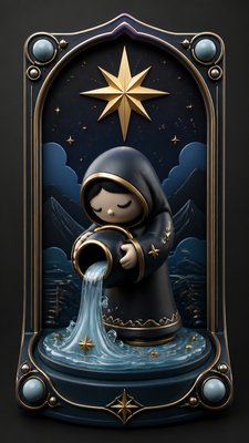 Art Toy Sculpture tarot card example
