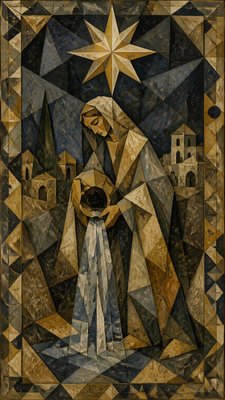 Cubism Art Style tarot card example