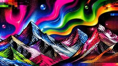 Neo-Pop Art Style banner example